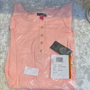 Vince Camuto Soft Peony Short Sleeve T - 3X NWT